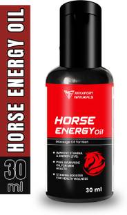 Maxfort natural Horse Power Gold Pens Massage Oil for Men Long Time Fire Shilajit