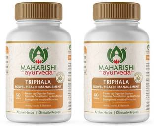 MAHARISHI ayurveda Triphala Tablets 1000 mg,Healthy Digestion,Bowel Wellness,Relieves Constipation