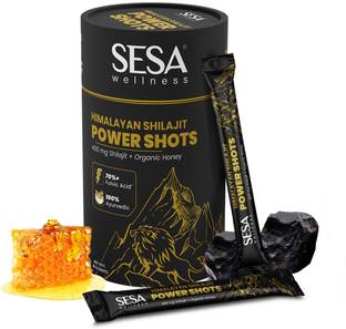SESA Himalayan Shilajit Power Shots, 400mg Pure Shilajit| Boost Stamina & Energy- 30N