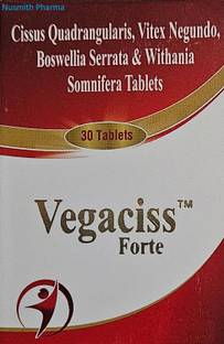 Nusmith Pharma Olamic Healthcare Vegaciss Forte Tablets For Bones & Joints Health (30 Tablets)