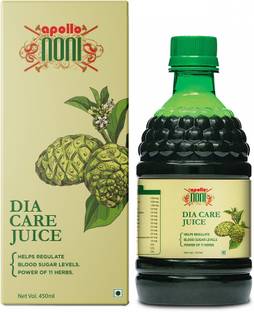 Apollo Noni Dia Care Juice | Power of 11 Herbs to Regulate Blood Sugar Levels| GMP Certified