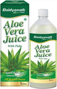 Baidyanath 99.6% Pure Aloe Vera Juice (with Pulp)- No Added Sugar | Source of Natural Nutrients, Boosts Immunity & Digestion, Rejuvenates Skin and Hair | For Complete All-Around Detox |