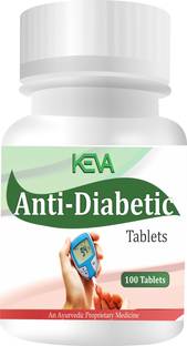 KEVA Diabetic Care Tablets 100% Herbal Ayurvedic (100 Tablets)