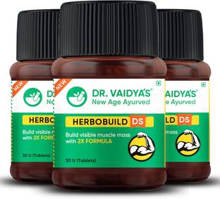 DR. VAIDYA'S Herbobuild DS( Double strength ) -30 CAPSULES - PACK OF 3