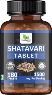 Holyco Health Shatavari Tablet | Wild Asparagus racemosus, Satavar, Satmuli | 180 Tablets