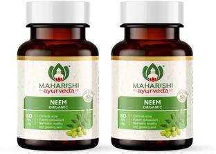 MAHARISHI ayurveda Organic Neem Tablets| Improves Skin Health Supports Detoxification