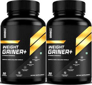 grinbizz Weight Gainer Capsule Ayurvedic Capsules For Increase Body Weigh , Mass , Muscle