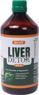 Divya Shree liver Detox Syrup Fatty Liver Care, Body Detox Support Plant-Based Liver Support