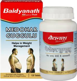 Baidyanath Medohar Guggulu 120 Tab | Enriched with Guggulu, Chitrakmool and Nagarmotha