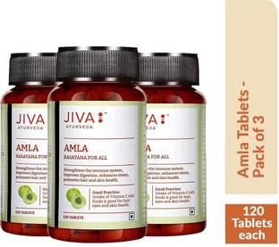JIVA Amla Tablet - C - 120 Tablets Each - Pack of 3