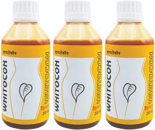 UJWALA AYURVEDASHRAM Whitocon Syrup, Leucorrhoea medicine,Harmonal Balance,For PCOS,Irregular periods