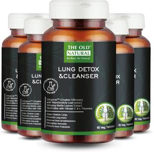 The Old Natural Lung Detox - Smokers & Pollution I Clinically For Lung Cleansing (Pack of 5)