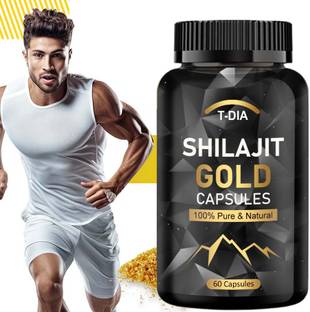 T-DIA Shilajit Gold Capsules for Immune Support, Ayurvedic Supplement for Men