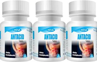 KEVA Antacid Tablet for Reduces Pain Related to Ulcers (Pack Of 3)