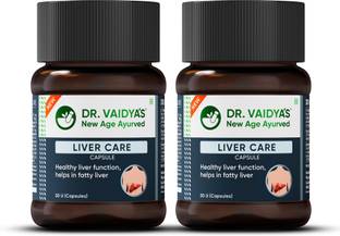 DR. VAIDYA'S Liver Care Capsules - For Daily Liver Detox & Helps with Fatty Liver | Ayurvedic