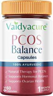 Vaidyacure PCOS PCOD Ayurvedic Medicine for Delayed Irregular Periods 60 Capsules for Women