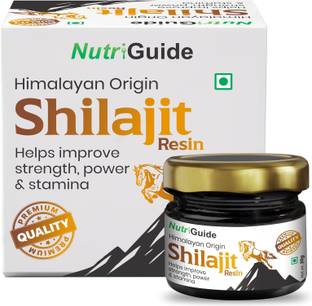 Nutri Guide Pure Himalayan Shilajit Resin -20g For Improving Strength, Stamina & Vitality