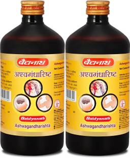 Baidyanath Ashwagandharishta | Helps to handle Physical, Mental & Emotional Stress & Anxiety | Improves overall health & restores Strength |