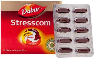 Dabur Stresscom Ashwagandha 12 Strips X 10 Capsules