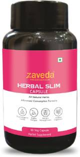 ZAVEDA Ayurvedic Fat Burner for Men & Women | Weight Loss Support - HERBAL SLIM