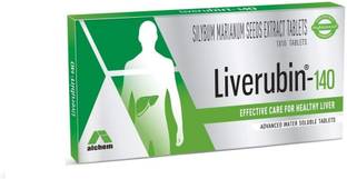 LIVERUBIN 140 Silybum Marianum Seeds Extract Tablets For Healthy Liver 10 Capsule Each box