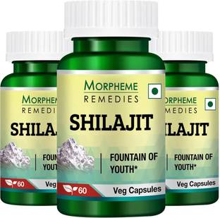 Morpheme Remedies Shilajit Extract 500 mg (Pack Of 3)