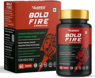 VITAMUSCLES Bold Fire Capsules For Energy & Stamina Booster For Men - 100% Ayurvedic