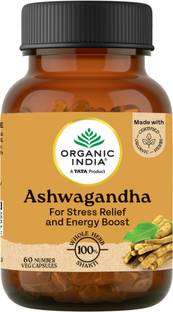 ORGANIC INDIA Ashwagandha 60 Capsules Bottle