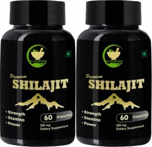 FIJ AYURVEDA Premium Shilajit/Shilajeet Capsule for Stamina & Men Power - 60 Capsules