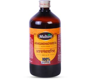 Multani Asvagandhadyarista Syrup | Improves Tiredness, Nervine Strength - 450ml