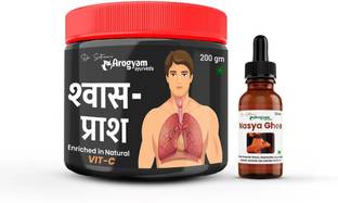Dr.Satnam's Arogyam Ayurveda Shwas Prash + Nasya Ghee