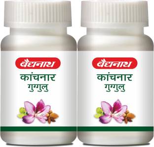 Baidyanath Kanchnar Guggulu – an Ayurvedic Formulation | Helpful in Hormonal imbalance, Joint Pains and Eliminate Toxins | Pack of 2