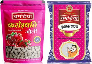 CHAMRIA Karorpati Goli and Munakka Pachak Ayurvedic Tasty Digestive Combo 400gm Pack of 2