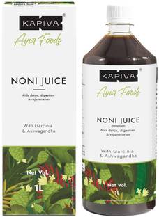 Kapiva Noni Juice 1L | Includes Garcinia and Ashwagandha for Nutrient Absorption