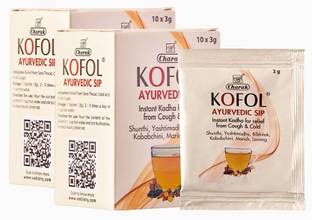 Kofol Ayurvedic Sip , Instant Kadha for Quick Relief from Cough & Cold