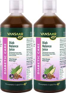 VANSAAR 45+ Diab Balance Ayurvedic Juice Manage Blood Sugar |14 Clinically Proven Herbs