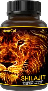 Clearcut SHILAJIT GOLD Ashwagandha Safed musli Shatavari Ayurvedic herbal capsule 60