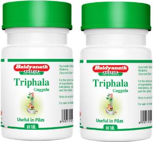 Baidyanath Triphala Guggulu 80 Tablets (80 Tablets X 2)