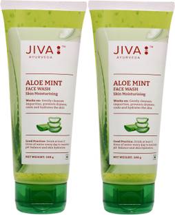 JIVA Aloe Mint  - Gentle Cleanser - Face wash - 100 g - Pack of 2 Face Wash