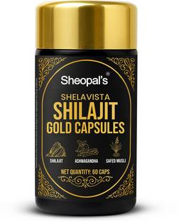 Sheopals Shelavista Shilajit Gold Capsules With Ashwagandha, Safed Musli | Energy Support
