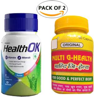 Roy Biotech Health Ok Tablet With Gita Multi G Tablet Combo Pack For General Health