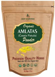 Deep Ayurveda Organic Amaltas Powder (Cassia Fistula) | Pack of 2