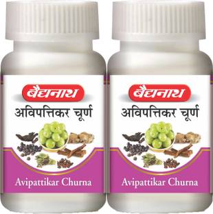 Baidyanath Avipattikar Churna | Helpful in Hyper-Acidity, Indigestion and Urinary Problems | Pack of 2