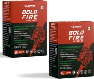 VITAMUSCLES Bold Fire Capsules For Energy & Stamina Booster For Men - 100% Ayurvedic