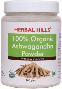 Herbal Hills Organic Ashwagandha Powder - 200gms - For Vigor and Vitality