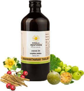 Kerala Ayurveda Dhanwantharam Thailam, Black, 450 Ml|Abhyanga Oil for Men & Women