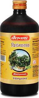 Baidyanath Vidangasava Helps in Intestinal Worms 450 ml.