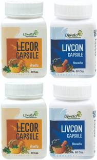 UJWALA AYURVEDASHRAM Lecor & Livcon Capsule, For Vitiligo, White Patches