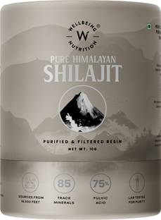 Wellbeing Nutrition Pure & Original Himalayan Shilajit Resin 10g for Strength, Stamina & Performance