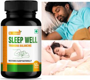 Dr Vitasta Sleep well , Ayurvedic Sleeping Pills with Added Herbs for Tridosha balancing